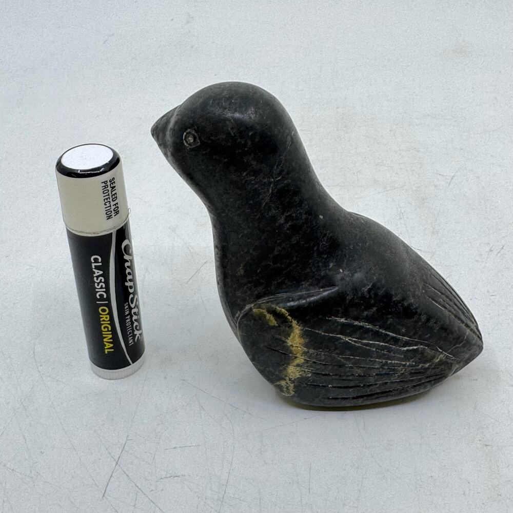Inuit Handmade Serpentine Bird Sculpture by Billie Joe Nuna - Picture 8 of 8